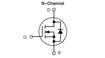 NTD6415AN, N-канальный силовой MOSFET-транзситор, 100 В, 23 А, 55 мОм
